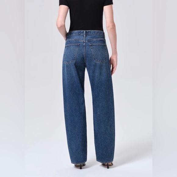 NWT Agolde Brand, criss cross jeans in Form. Button fly, mid-rise. Size 33 - Picture 2 of 6